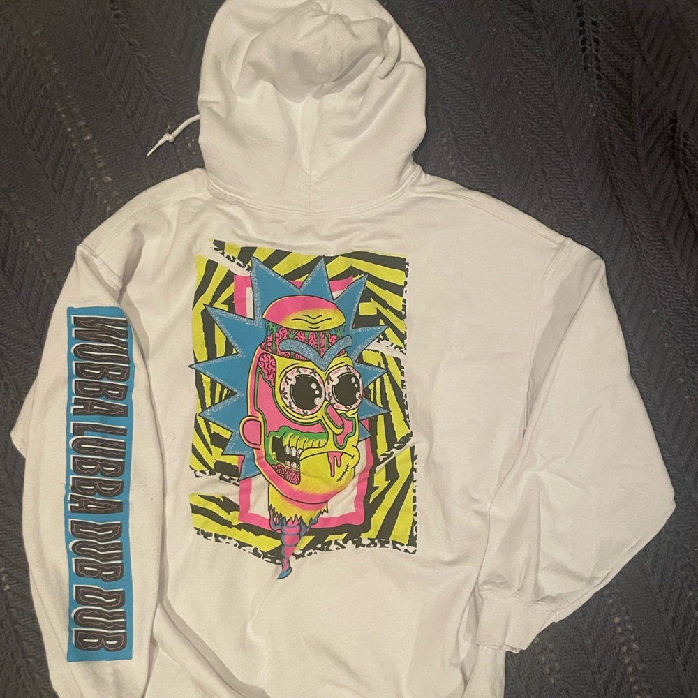 Rick and Morty White Hoodie